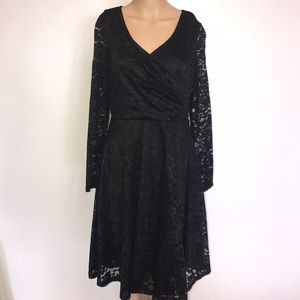 Black lace dress